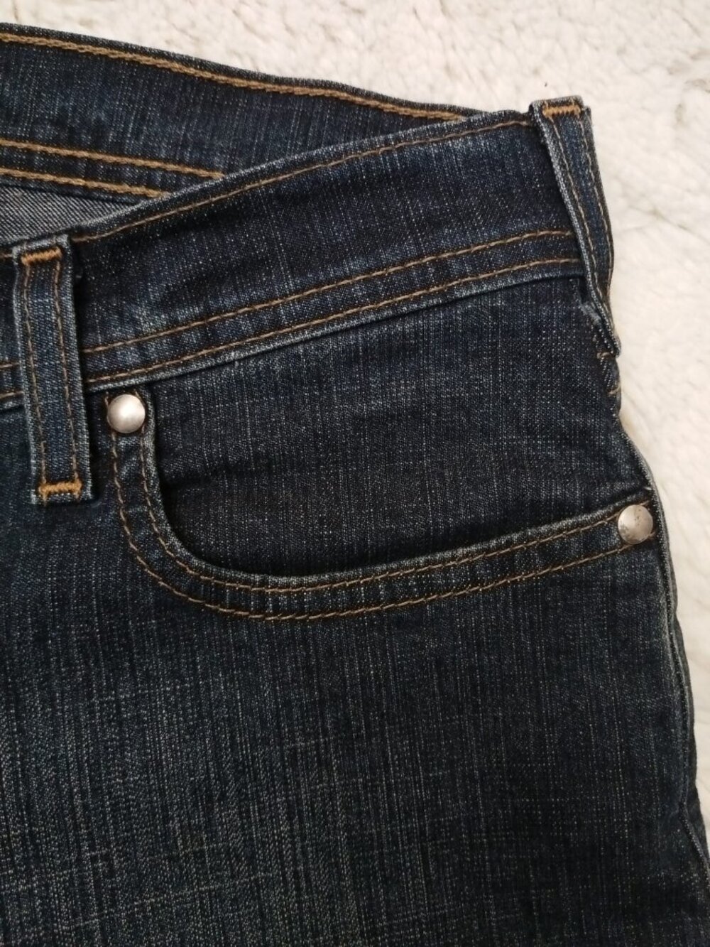 ✨ NWOT Made in Canada ✨ Tommy Hilfiger Dark Wash Bootcut Jeans 6 - Picture 12 of 13